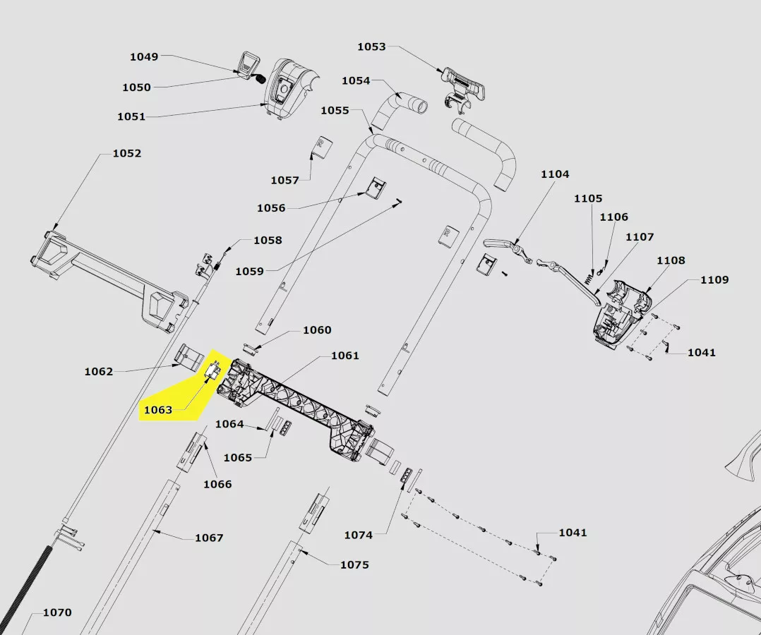 interrupteur marche-arrêt réf. 5131040241 Ryobi